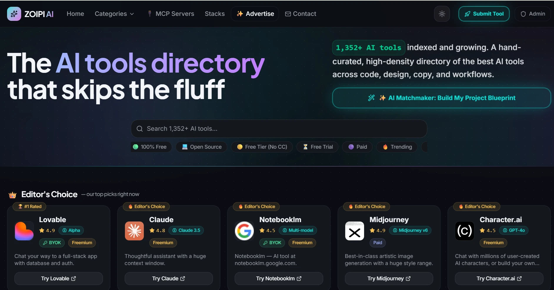 Zoipi AI directory product preview